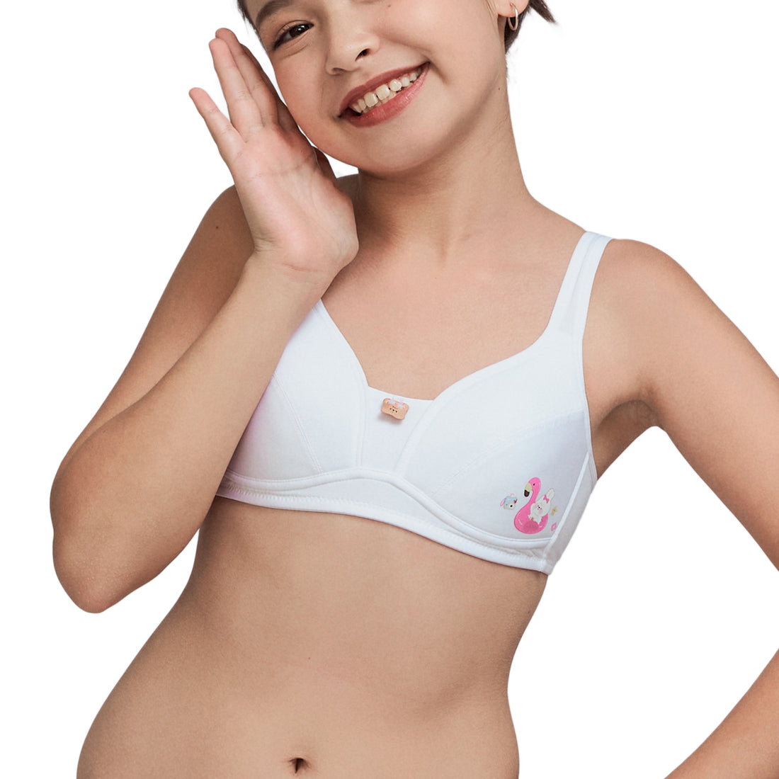 Wacoal Bloom Step 3 Kids Underwear, Non Wired, Sport Model WB1Y03 Pink –  Thai Wacoal Public Company Limited