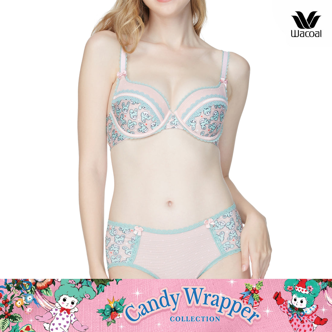 Wacoal Candy Wrapper bra with underwire, thin sponge, 8 mm, model