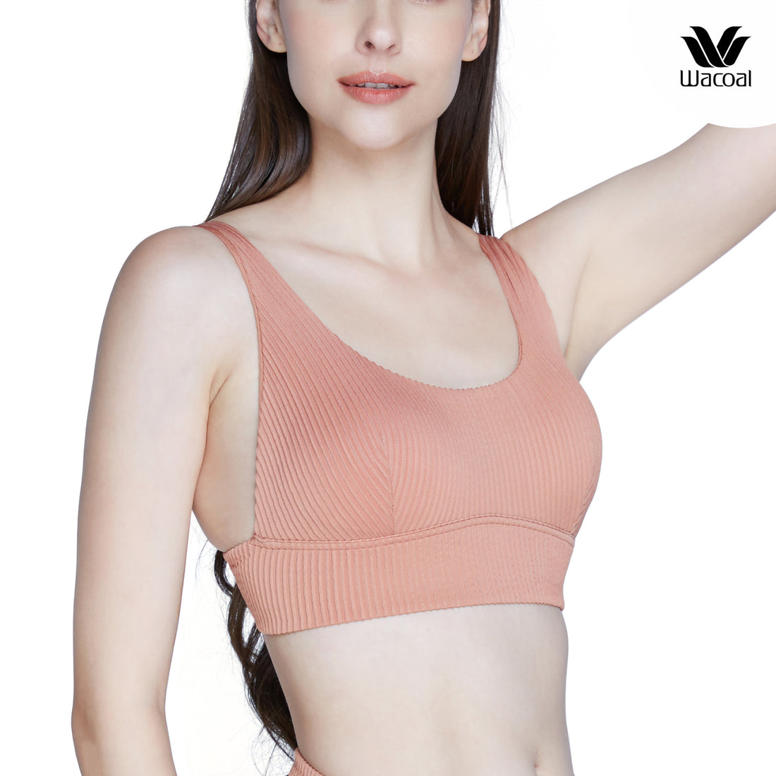 Wacoal Smart Size Bra, wireless bra, easy to choose and comfortable to  wear. (Bra and panties) Model WB5X53+MU5X53 Orange Brick (BN)