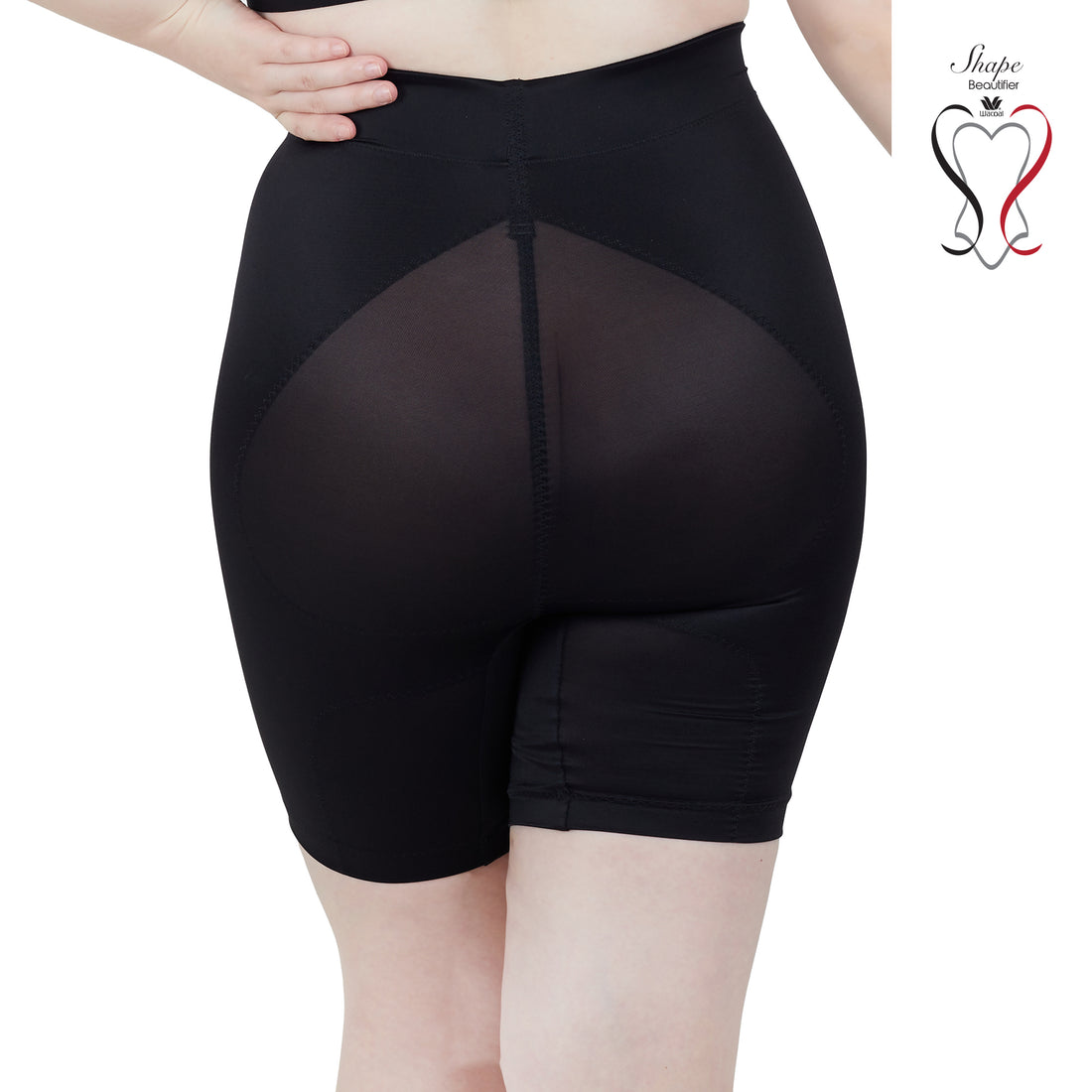 Wacoal Shape Beautifier Stay pants to tighten abdomen, hips, buttocks and thighs model WG5041 black (BL)