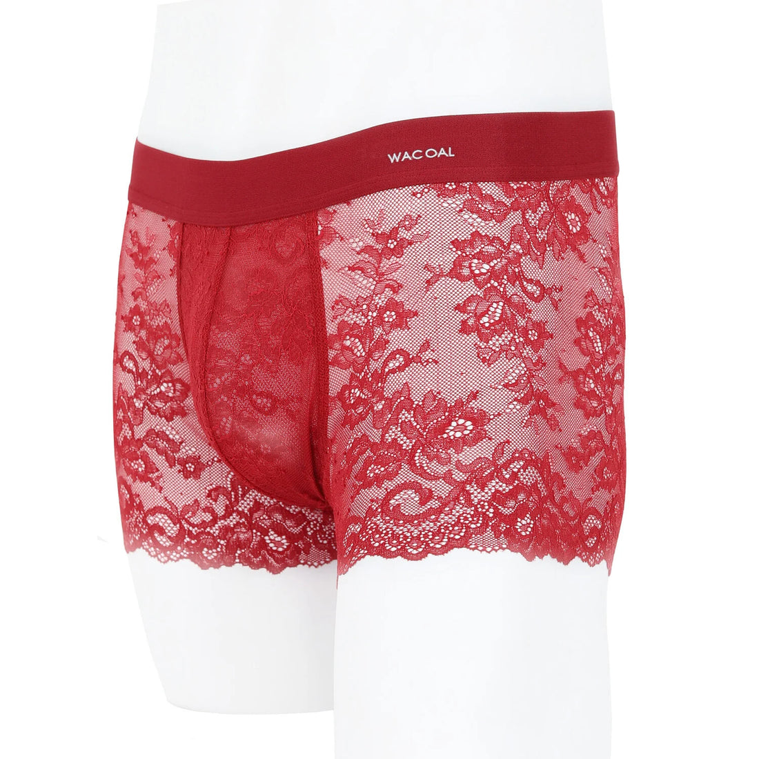Wacoal Freedom LIMITED UNDERWEAR Men's Underwear Lace (Lace Boxer) Model  WX2652 Red (RE)